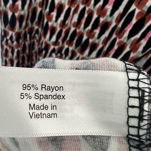 Lane Bryant White/Black Multi Geometric Spaghetti Strap Tiered Maxi Dress 14/16 - Picture 9 of 9